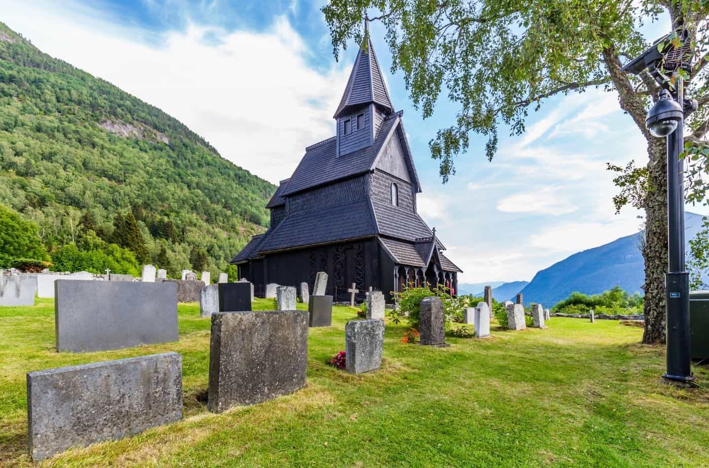 Graveyard at Urnes Stave Church